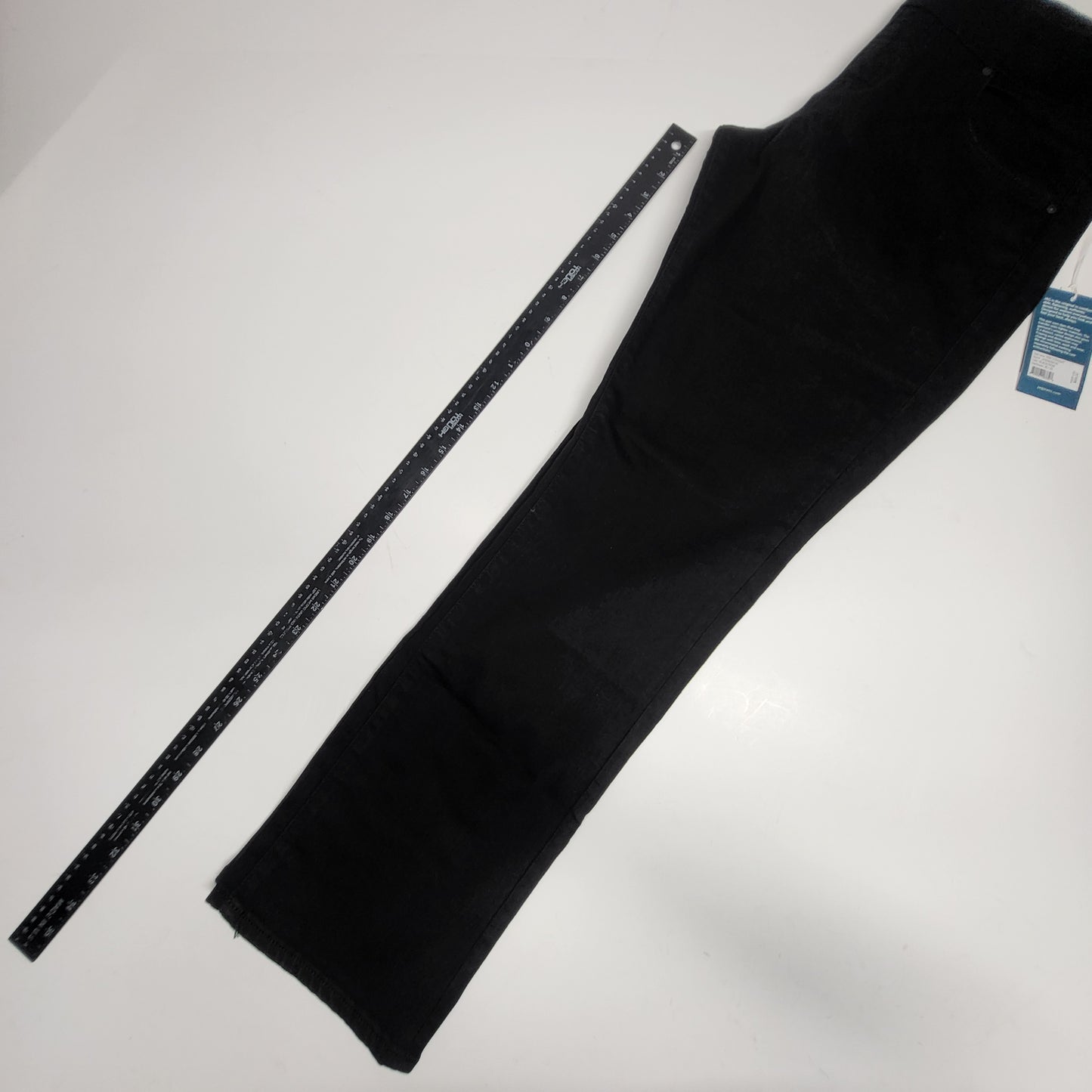 JAG Peri Mid Rise Straight Sustainable Denim Jeans Women's Sz 16/33 Black