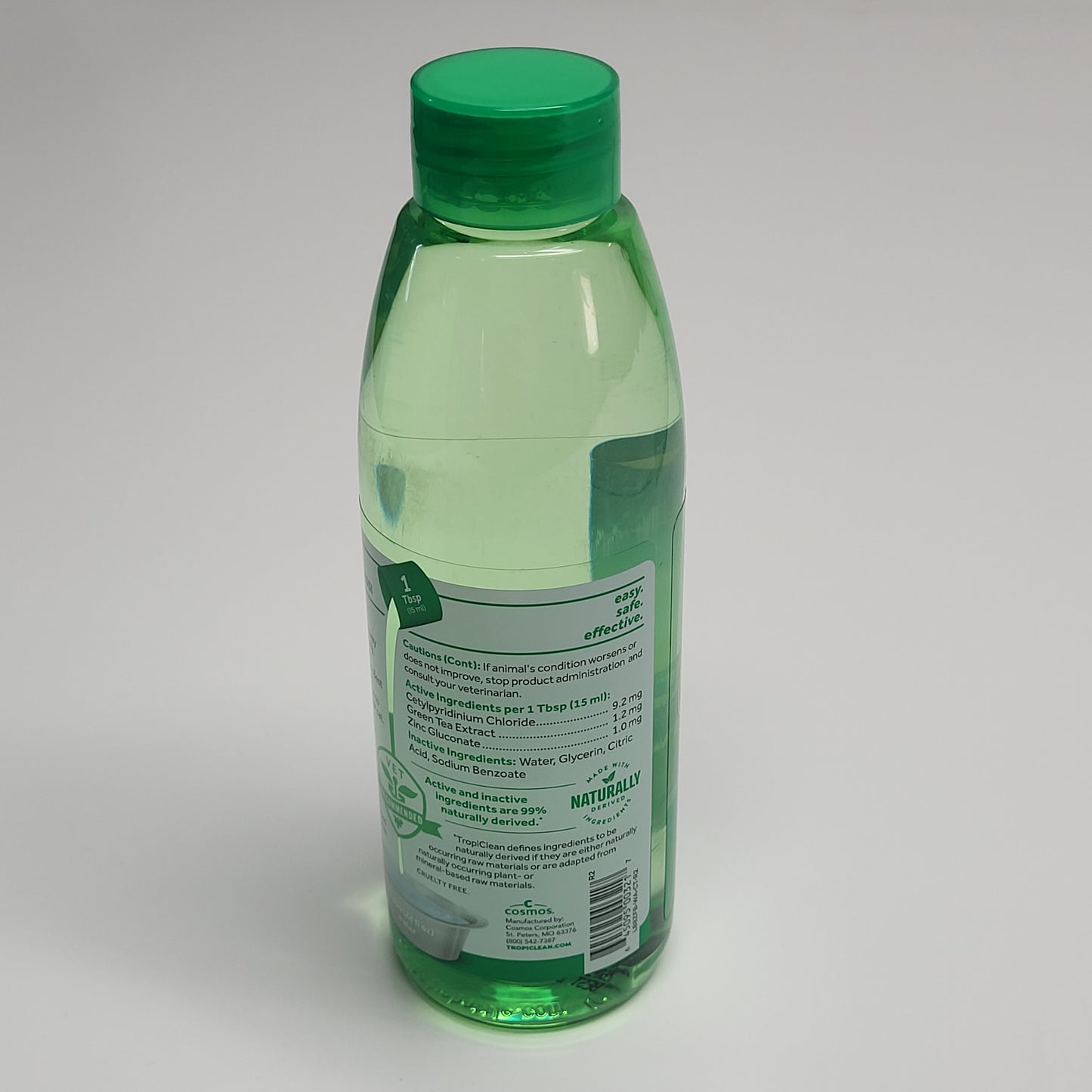 TROPICLEAN (3 PACK) Fresh Breath Fights Plaque & Tartar Cat Dental Water Additive 8 oz