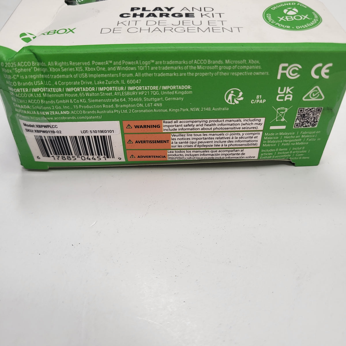 POWERA (2 PACK) Xbox Play & Charge Kit Xbox Series XBPWPLCC
