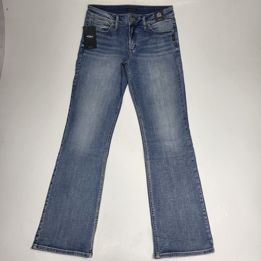 SILVER JEANS CO. Suki Curvy Fit Mid Rise Slim Boot Sz 31/33 Light Indigo