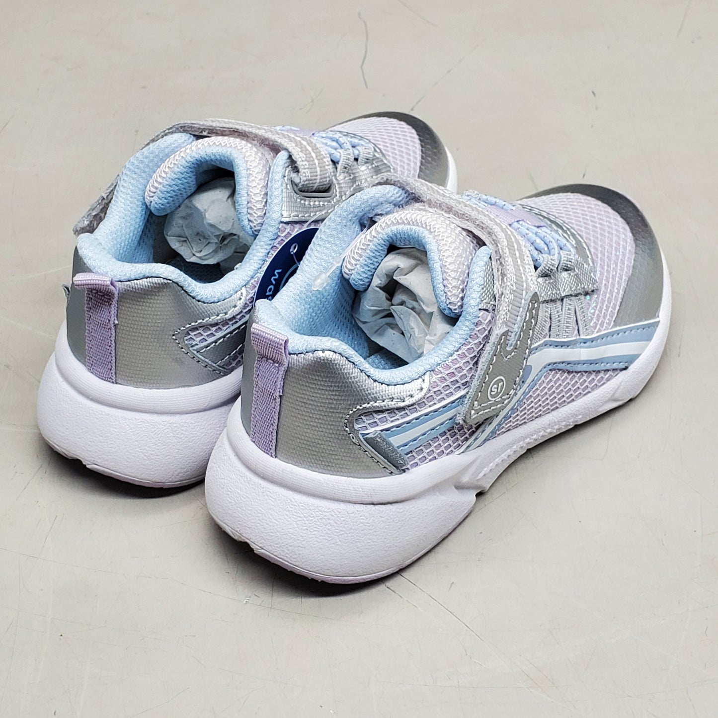 STRIDE RITE M2P Journey 3.0 Sneaker Shoes Toddler SZ 5.5W Silver Sparkle BG034705