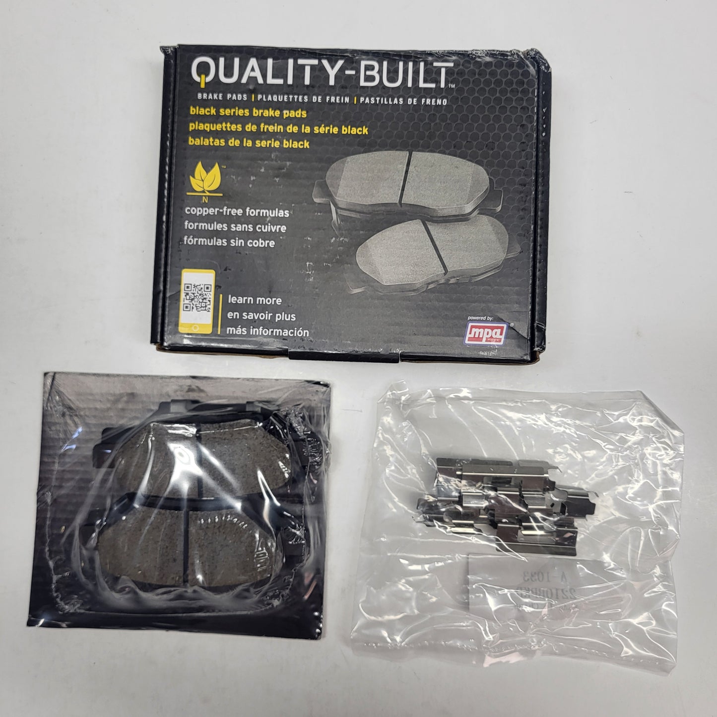 QUALITY-BUILT Ceramic Disc Brake Pad Set Black Rear 1003-1033C
