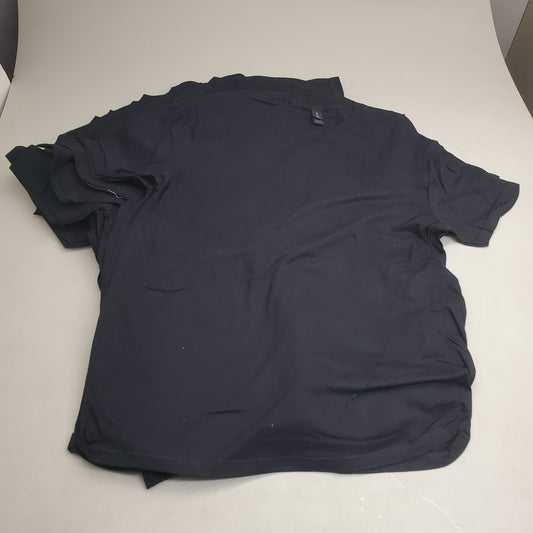 GILDAN (12 Pack) Soft Style Plain Tees Neck Short Sleave 100% Cotton Large Black