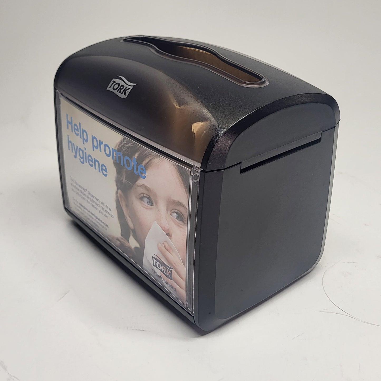 TORK (4 PACK) Tabletop Napkin Dispenser Message Holder Black