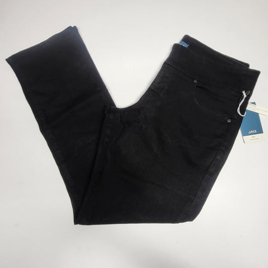 JAG Peri Mid Rise Straight Sustainable Denim Jeans Women's Sz 16/33 Black