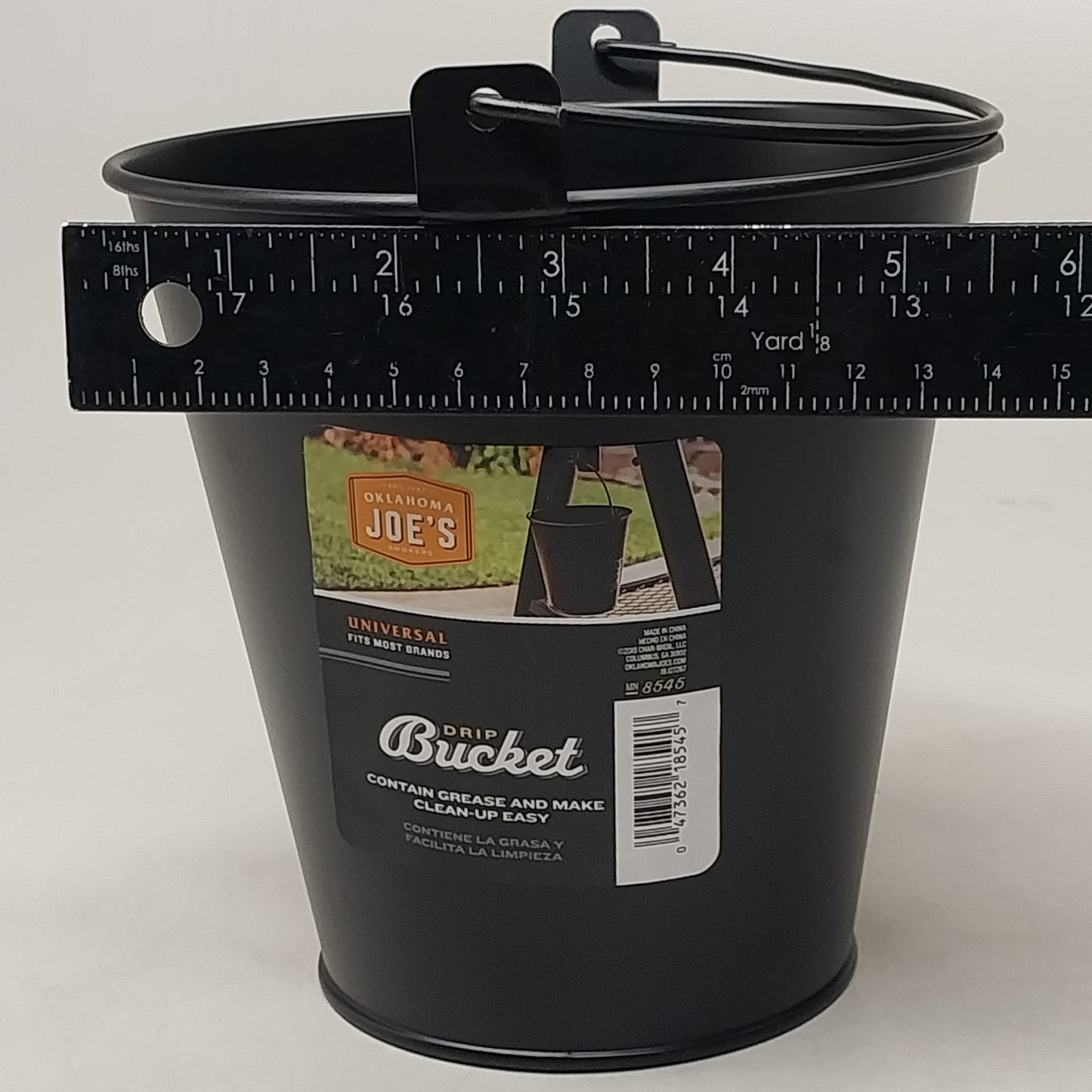 OKLAHOMA JOE'S (2 Pack) Drip Buckets Black, 64 Fl Oz  7"x7"x6" 9518545P06