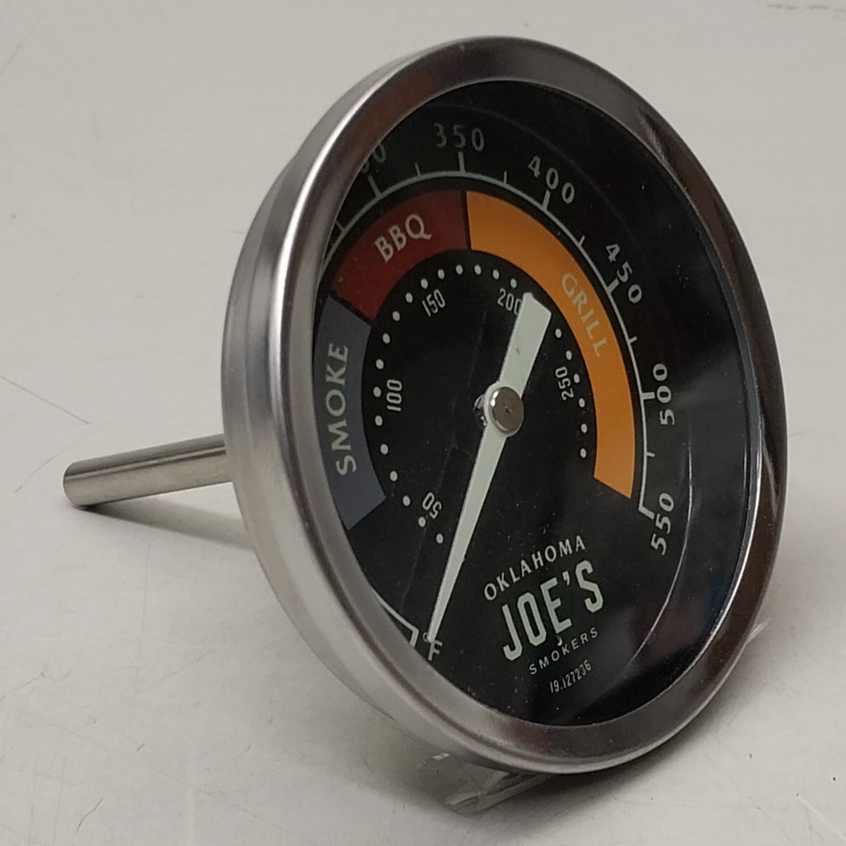 OKLAHOMA JOE'S Universal Temperature Gauge Stainless Steel 4"x4"x7" 3695528R06