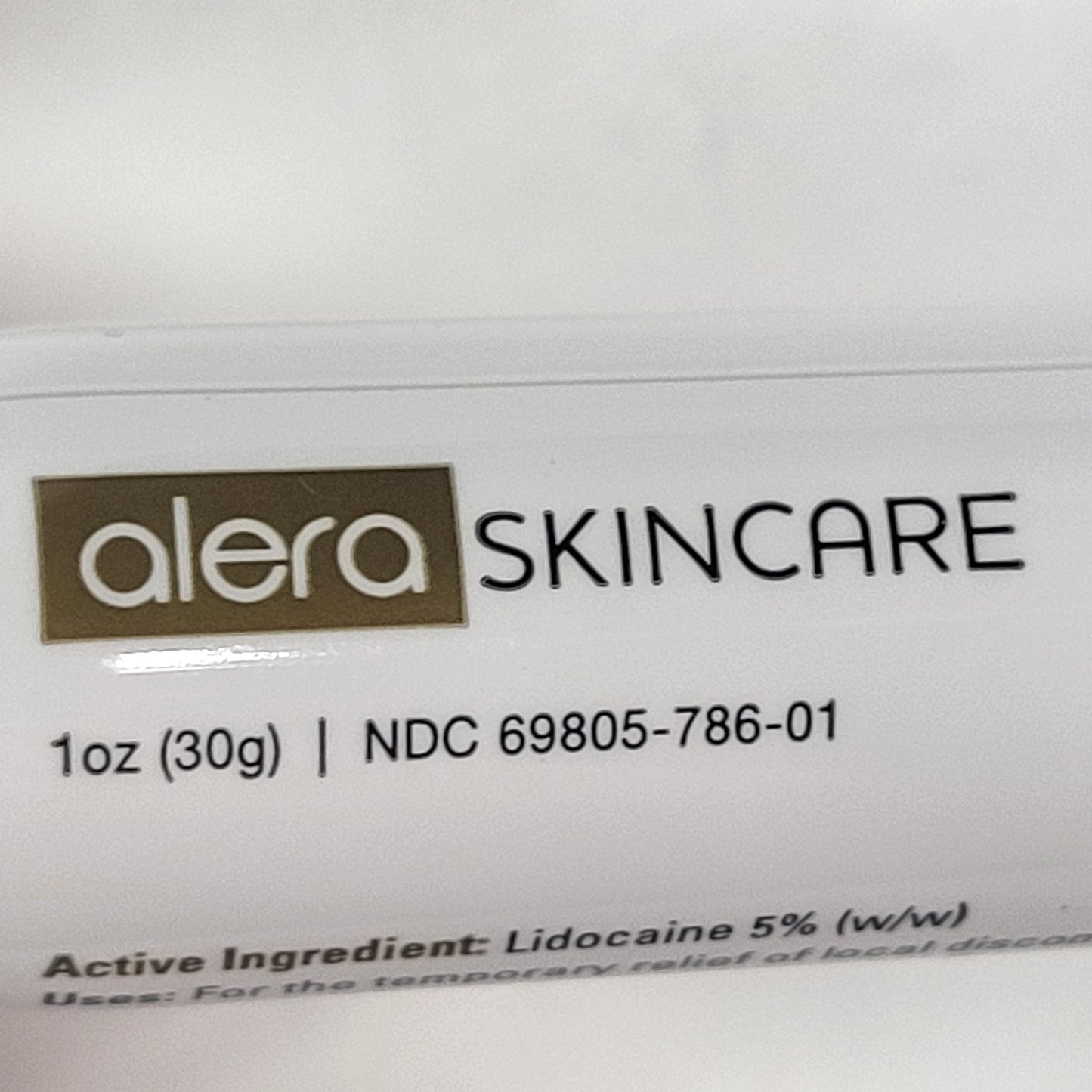 ALERA SKINCARE PRODUCTS Zensa 5% Lidocaine Skincare Cream  1 oz