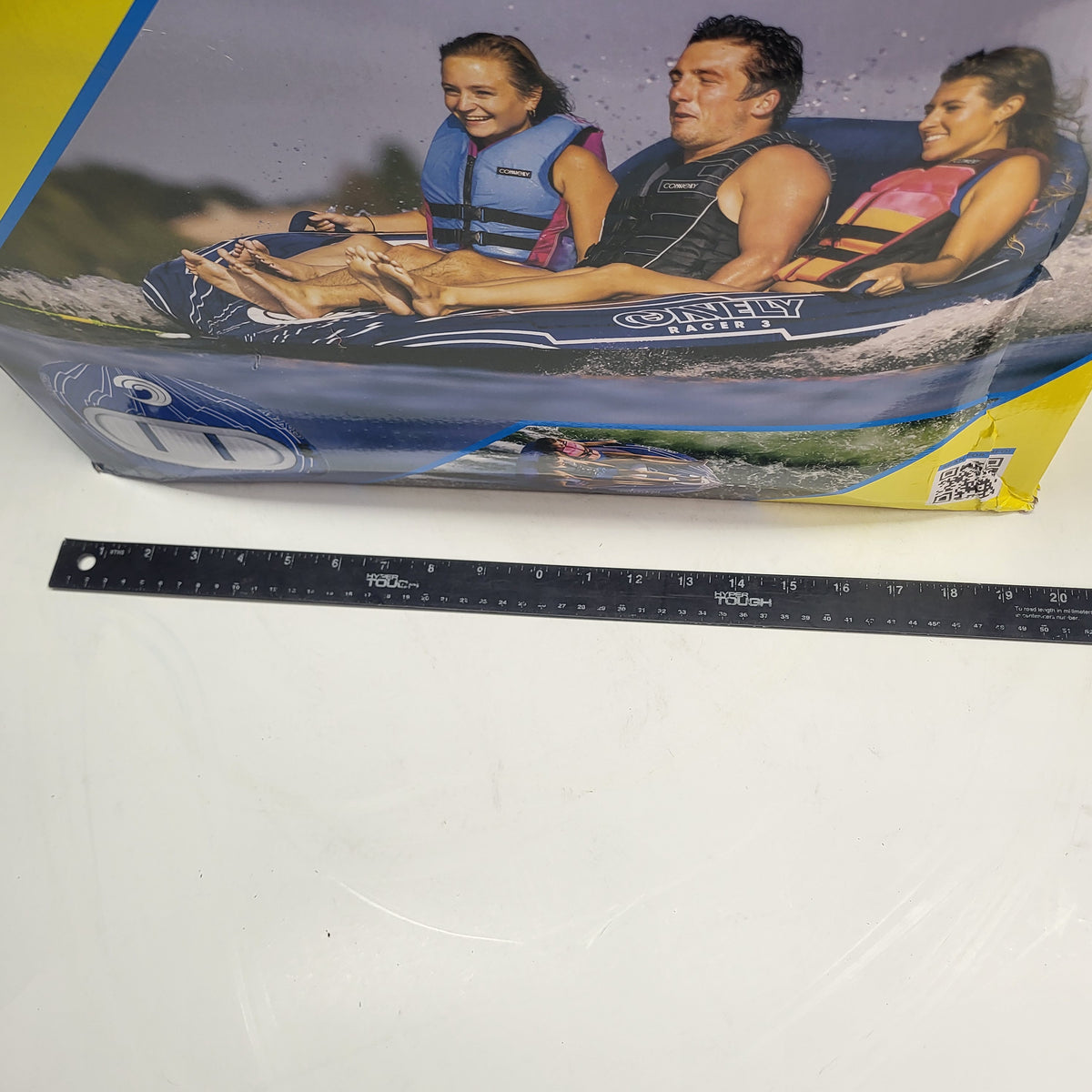 CONNELLY Connelly Racer 3 Towable Tube W/ Handles - 3 Riders 60"x75" Blue/White