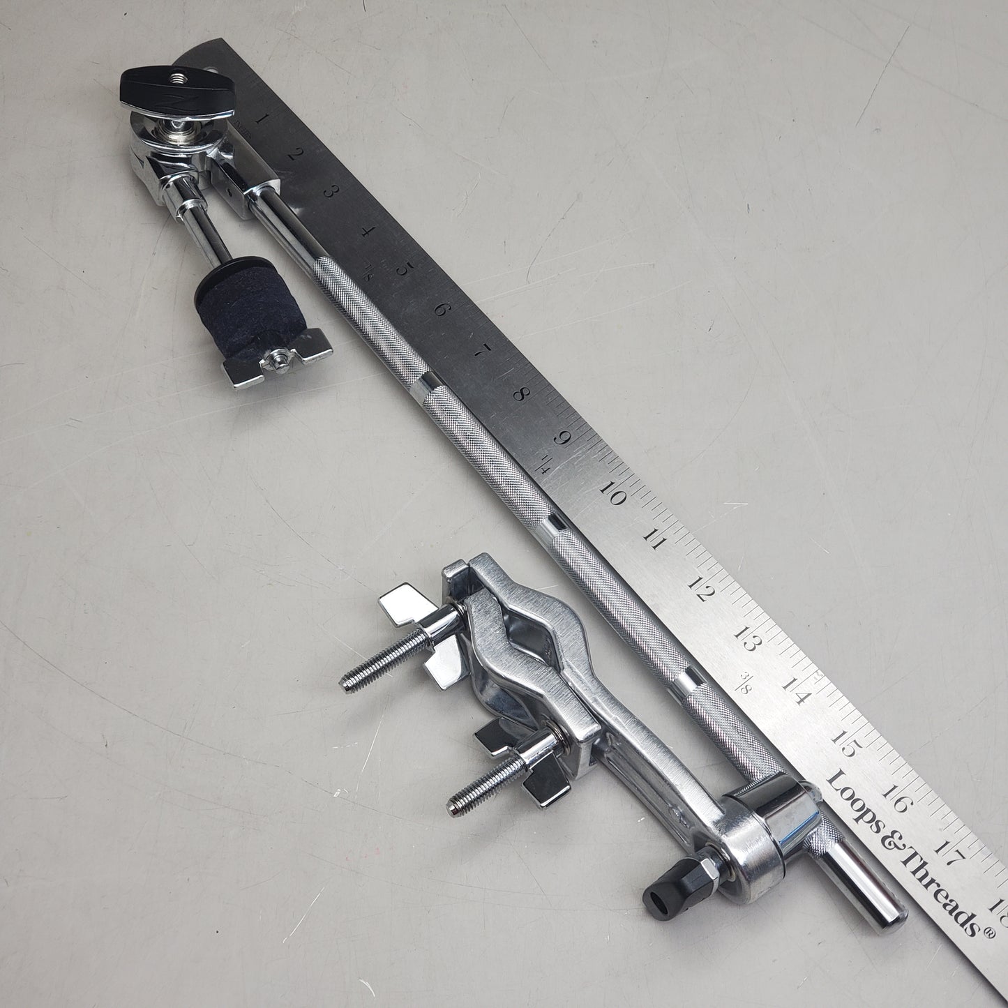 ZILDJIAN Multi-Adjustable Cymbal Boom Arm W/ Clamp 3/4" Dia Piping Grey