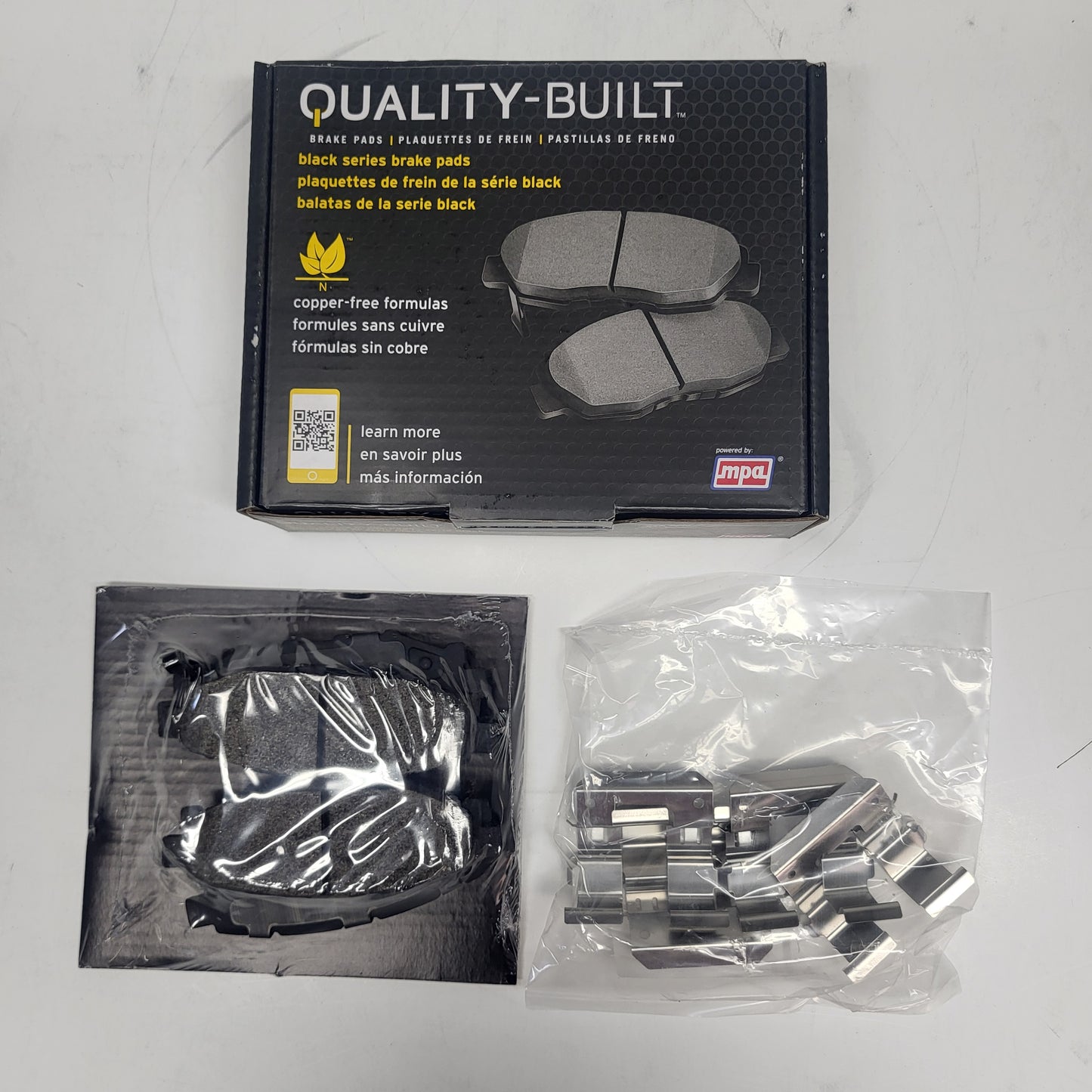 QUALITY-BUILT Semi-Metallic Disc Brake Pad Set Black Rear 1003-1114M