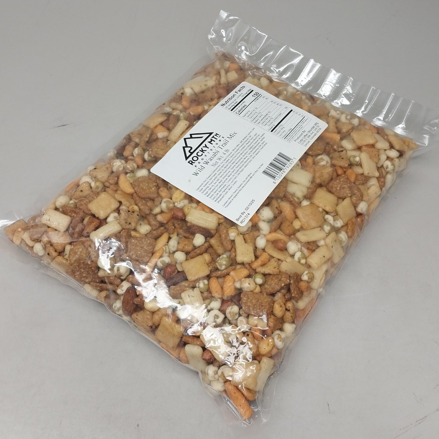 ROCKY MTN Provisions 4.2 lbs. Bag of Wild Wasabi Trail Mix BB: 02/10/2025