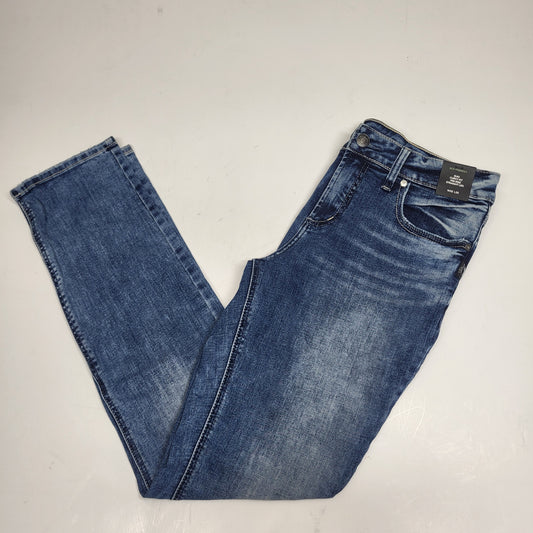 SILVER JEANS CO. Suki Straight Leg Eco Friendly Sz 32/33 Indigo L93413ECF204