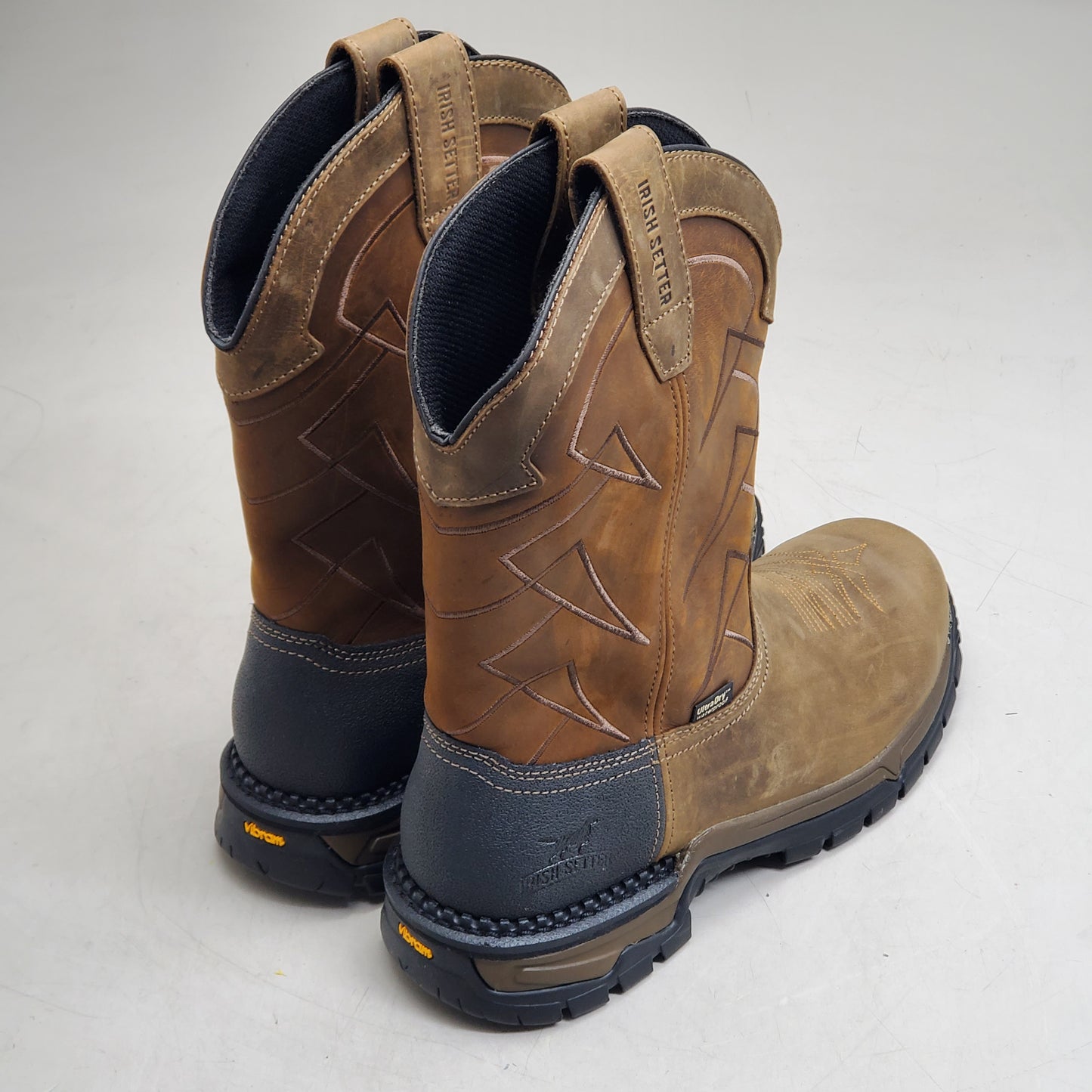 RED WING Irish Setter Two Harbors 11" Pull-on Boot Work Safe Toe Men's SZ 11D Brown 83966 Waterproof