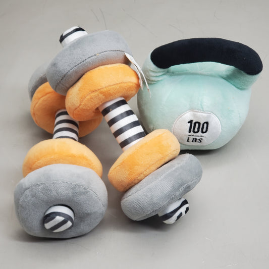 WONDER & WISE Little Lifter Plush Weights 2 Dumbbells 1 Kettlebell 1012602410