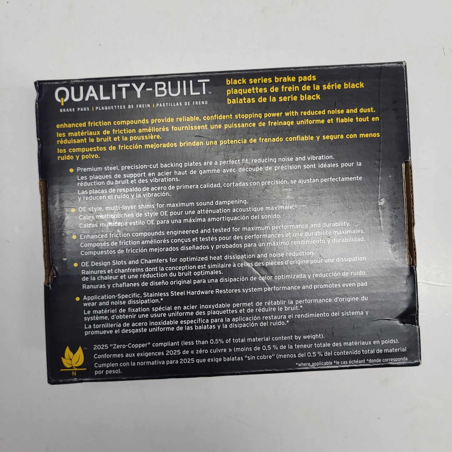 QUALITY-BUILT Semi-Metallic Disc Brake Pad Set Black Rear 1003-1473M
