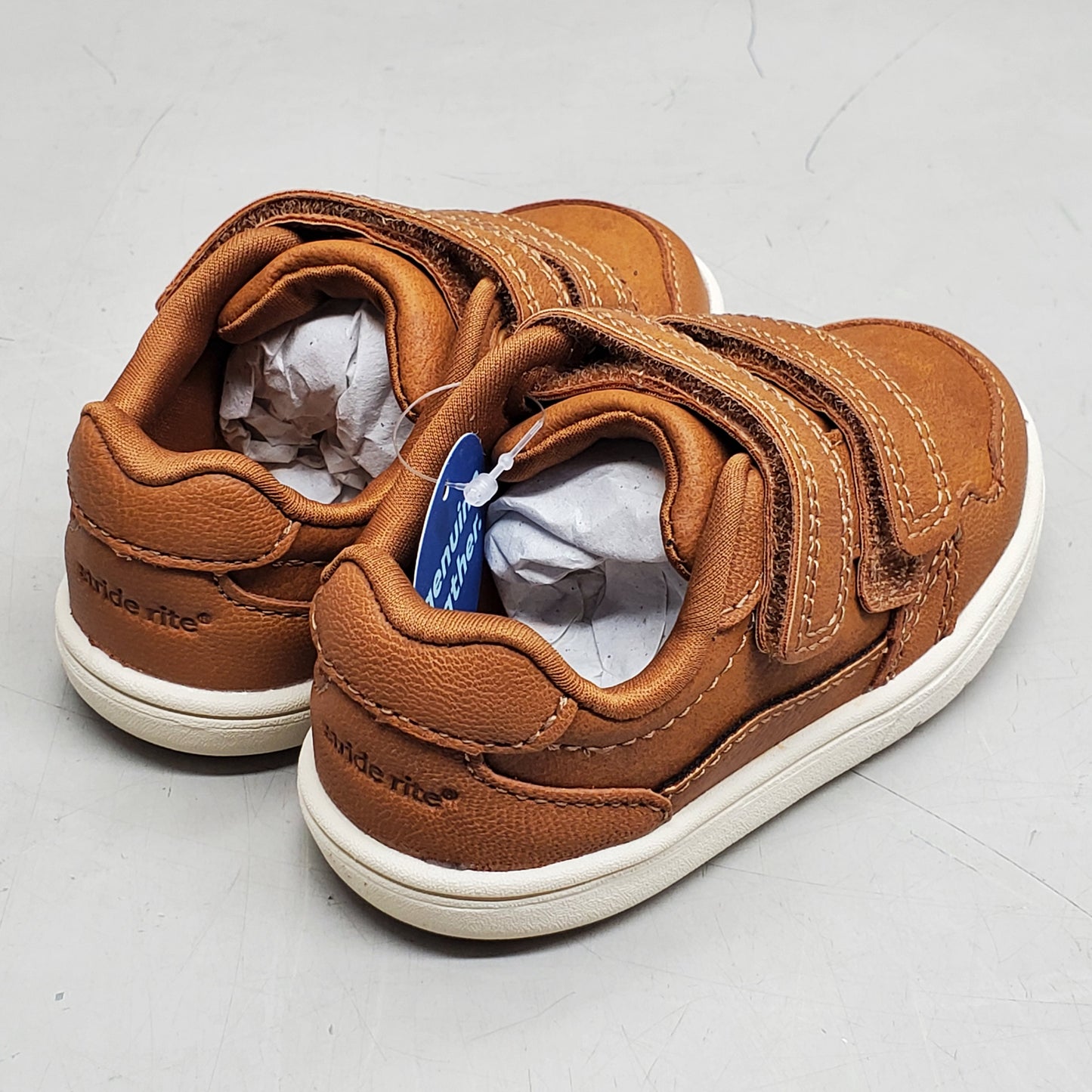 STRIDE RITE SRT Alfredo Sneaker Shoes Toddler SZ 9.5M Tan BB044901