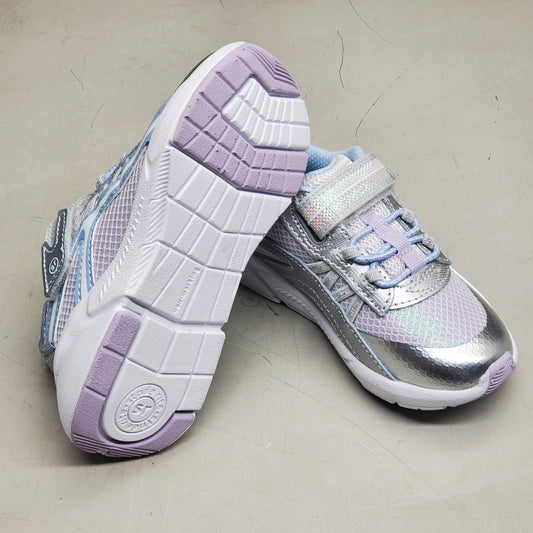 STRIDE RITE M2P Journey 3.0 Sneaker Shoes Toddler SZ 7.5W Silver Sparkle BG034705