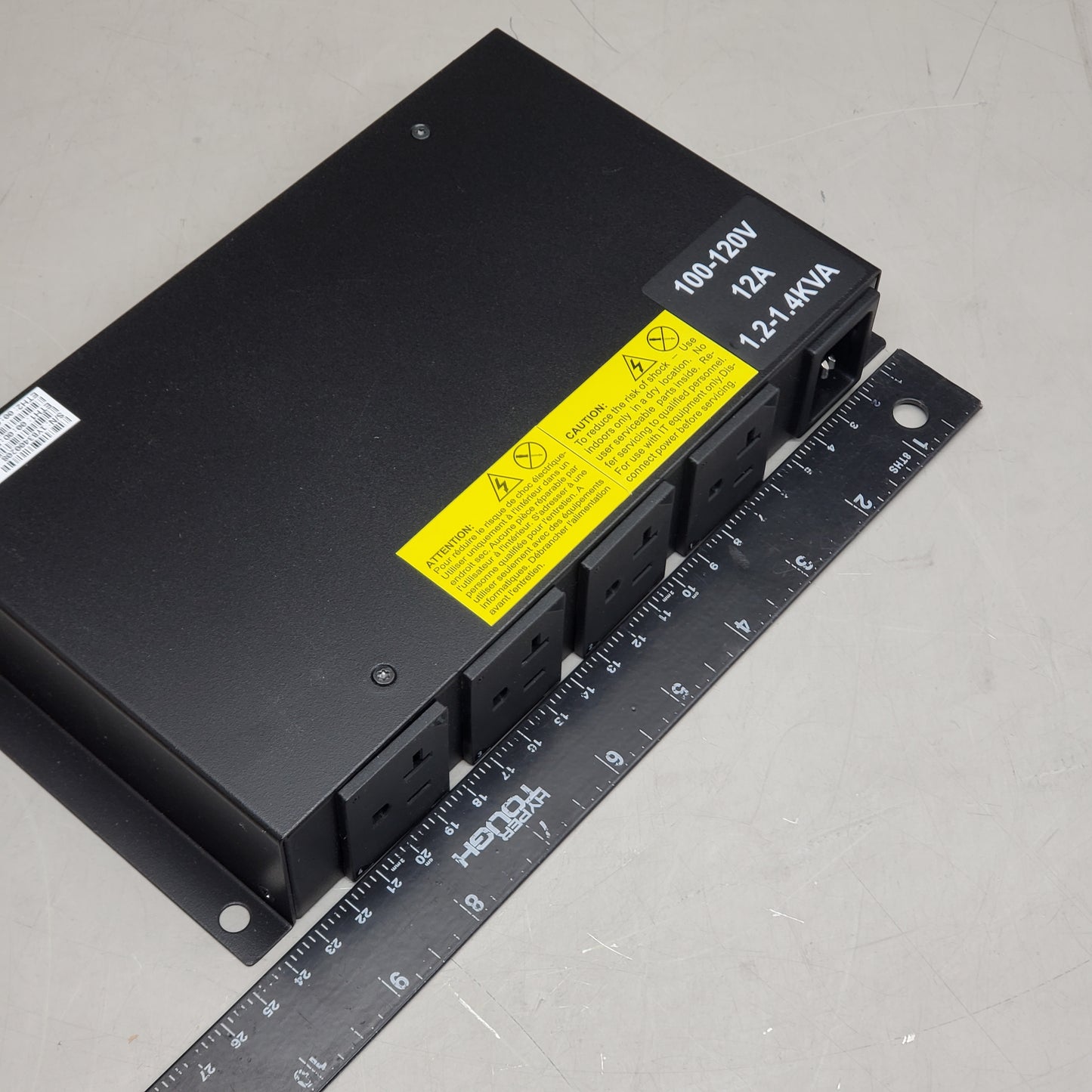 RARITAN Power Distribution Unit Rack Mount 120v 12a 4 Outlets PXO-2402R