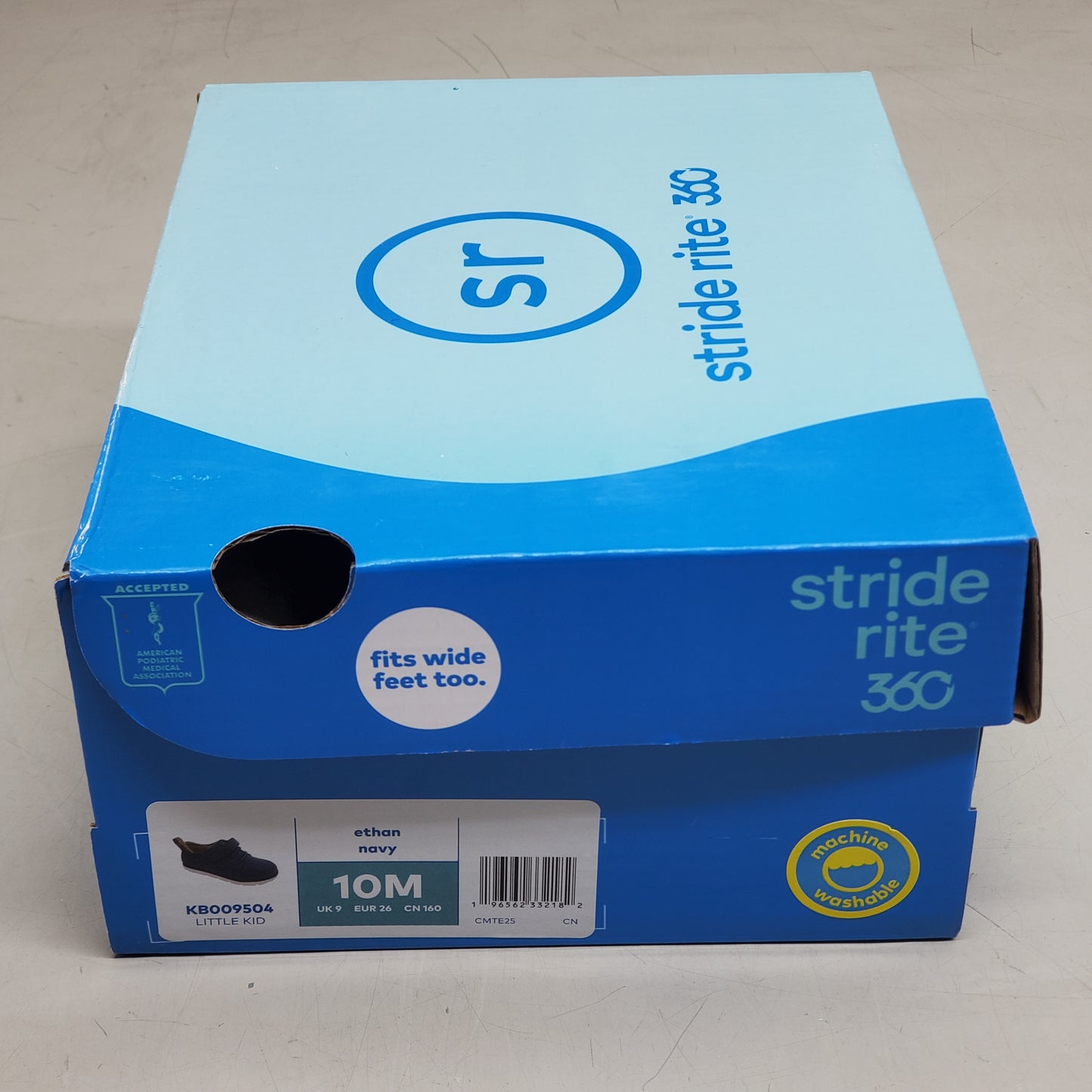 STRIDE RITE 360 Ethan Dress Sneaker Shoes Kids SZ 10M Navy KB009504