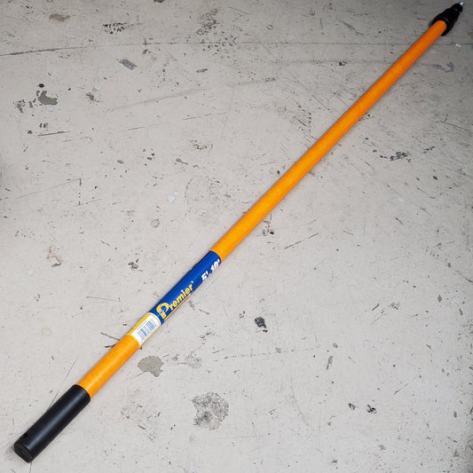 PREMIER Fiberglass & Stainless Extension Pole Heavy Duty Large Twist 5' - 10' Orange 84510