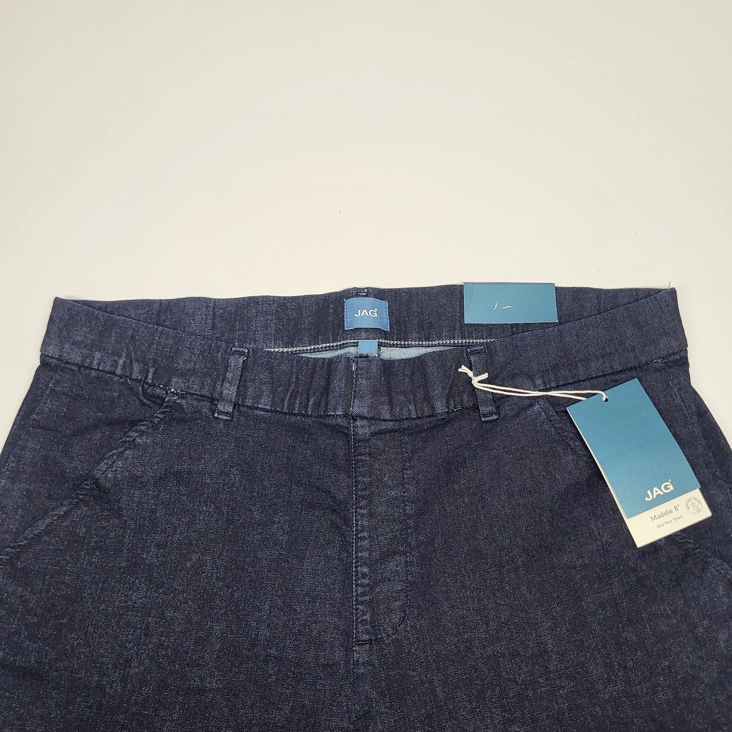 JAG Maddie Mid Rise Pull-On Short Womens Sz 20W/8 Adriatic Blue JE5108AU409