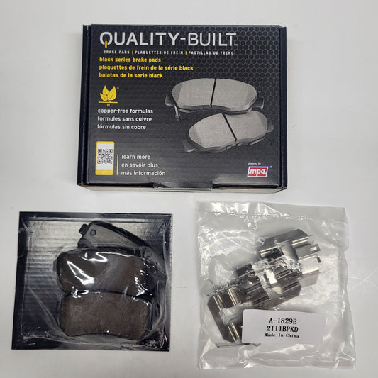 QUALITY-BUILT Ceramic Disc Brake Pad Set Black Rear 1003-1856C
