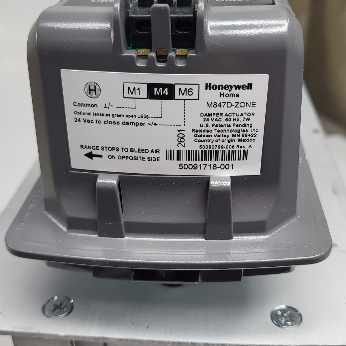 HONEYWELL HOME Truezone Rectangular Parallel Blade Damper 14"x12" ZD14X12TZ