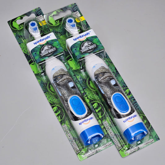SPINBRUSH (2-PACK) Jurassic World Kid’s Electric Battery Toothbrush 72022068