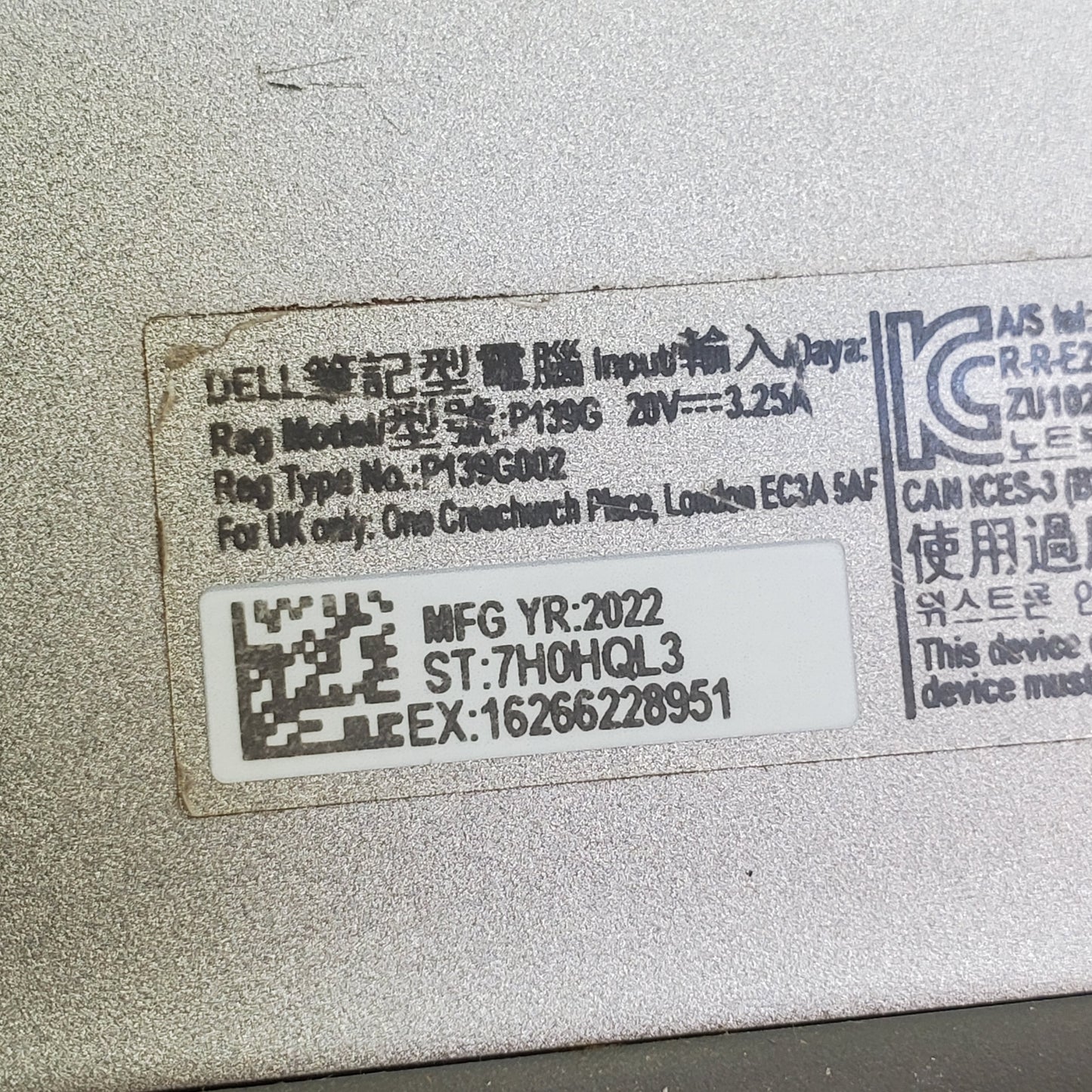 ZA@ Lot of 3 DELL Latitude 5330/5320 I7-1265U 32GB RAM Laptops 13.3" Grey P139G (AS-IS) No Accessories Or OS