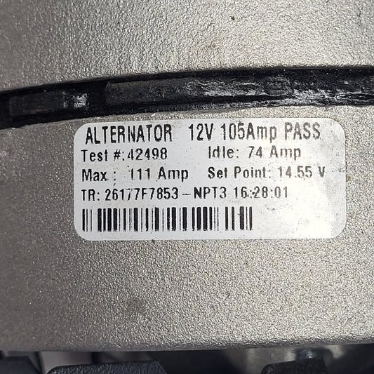 WILSON Remanufactured Heavy Duty 105 Amp Alternator 12 Volt  90-01-3151