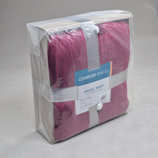 COMFORT SPACES Angel Wrap With Berber Trim 58" x 72" Red CS58-0316