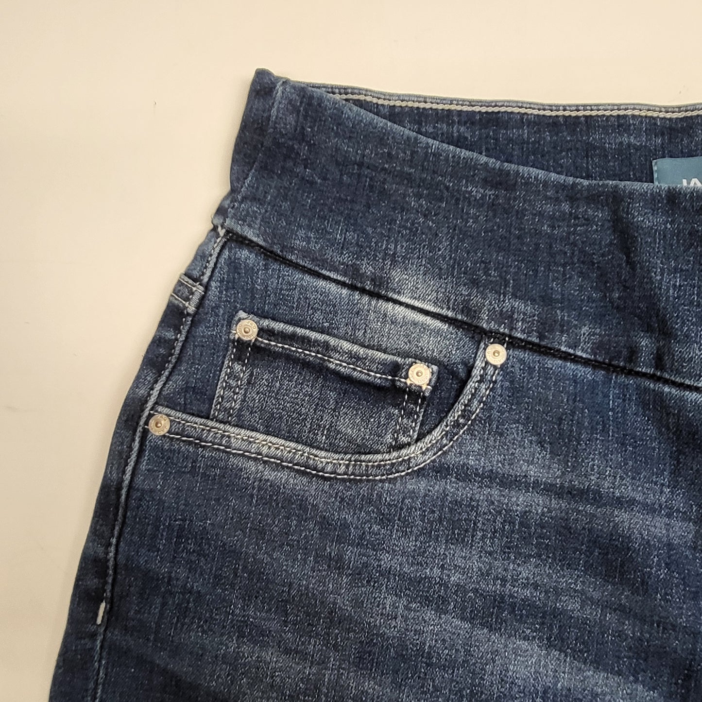 JAG Amelia Mid Rise Slim Ankle Womens Sz 24W/27 Kodiak Blue J2321EAE374