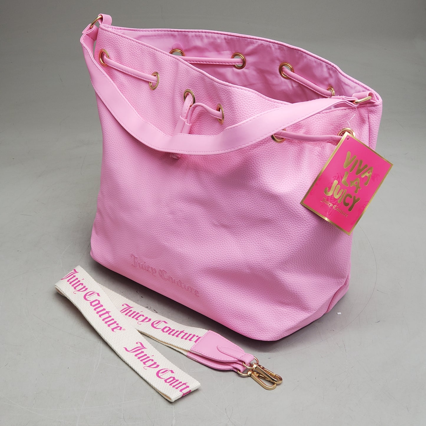 ZA@ JUICY COUTUR Large Tote Bag Pvc 12"x12" Pink A0134950 G