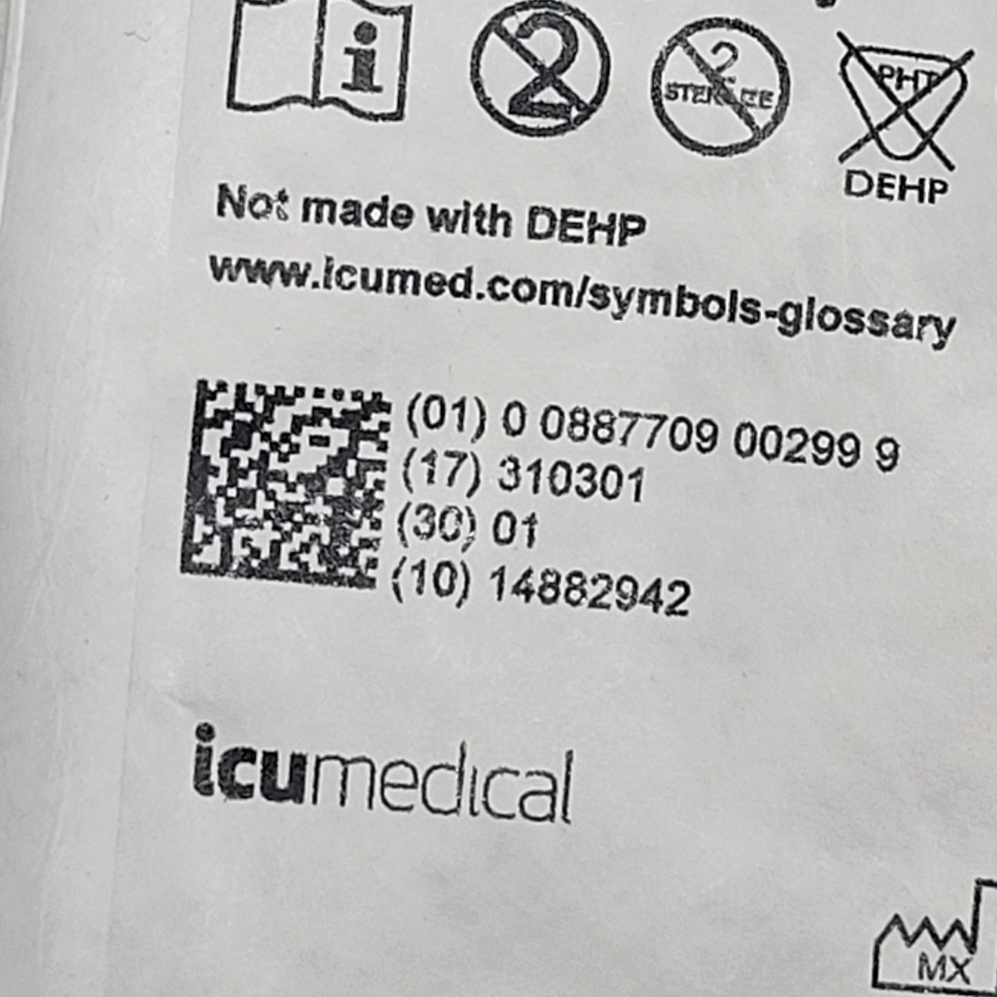ICU MEDICAL (35 PACK) 1.4ml, Anti-siphon Valve, Clamp, Luer Lock 72" B2038