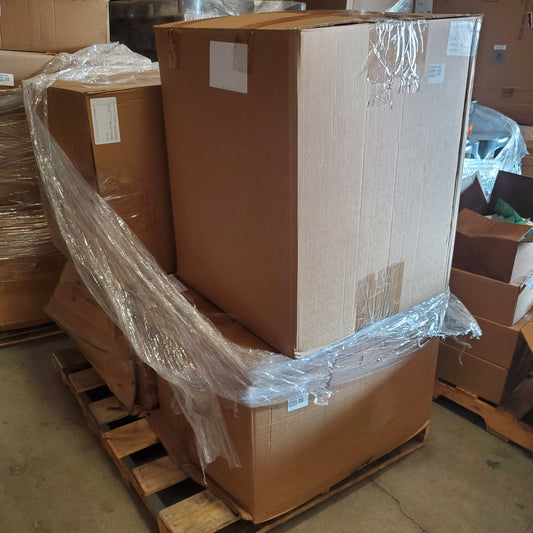 ZA@ Pallet of 2A Insulated Runner Plastic Random Packing Cascade Ring Sz 3" D X 1" H White