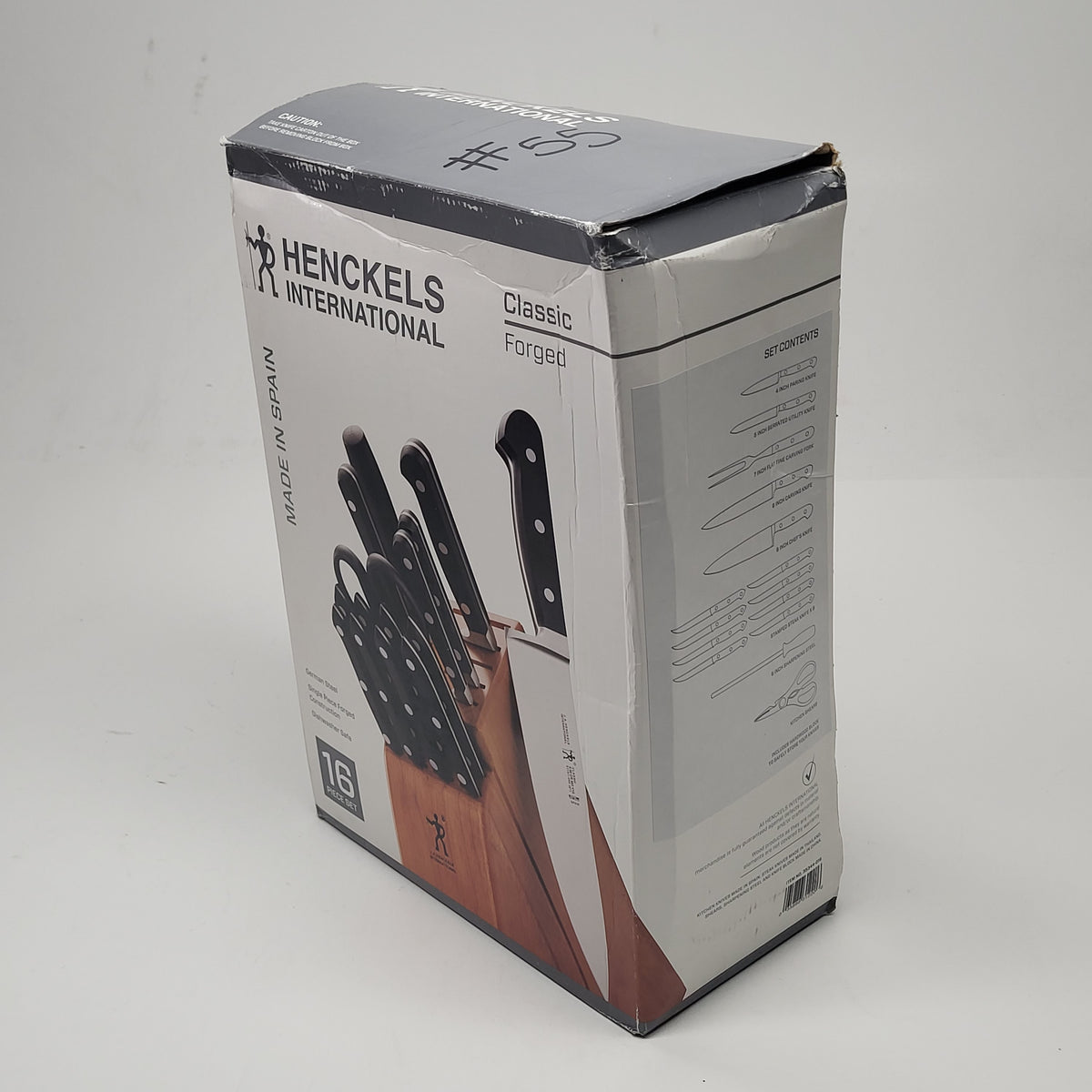 HENCKLES INTERNATIONAL Classic Forged 16 Piece Knife Set German Steel 35344-016