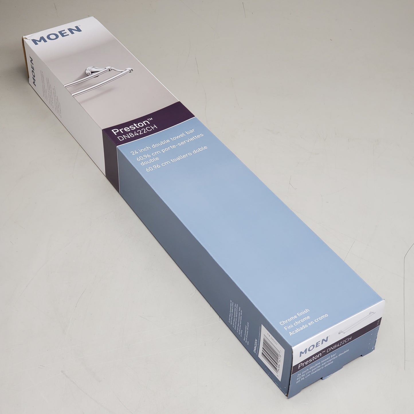 MOEN Preston Towel Bar Double Bar 24" Chrome Finish DN8422CH