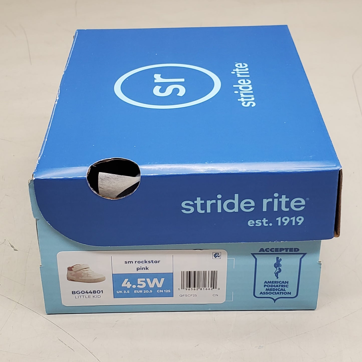 STRIDE RITE SM Rockstar Sneaker Shoes Toddler SZ 4.5W Pink BG044801