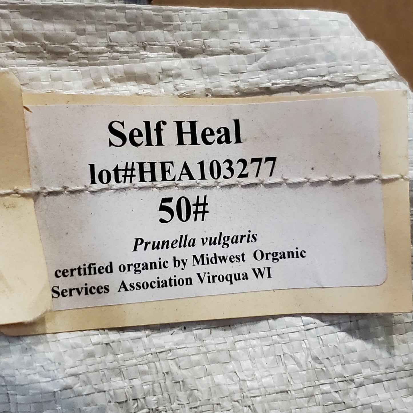 KOHNERT ORGANIC FARMS Organic Dried Self Heal Prunella Vulgaris 50 lbs HEA103277