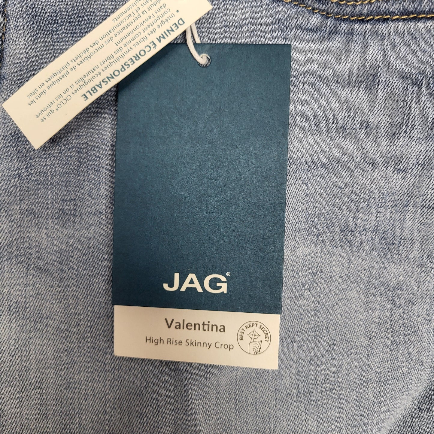 JAG Valentina High Rise Straight Sustainable Denim  Womens Sz 14 Hollywood