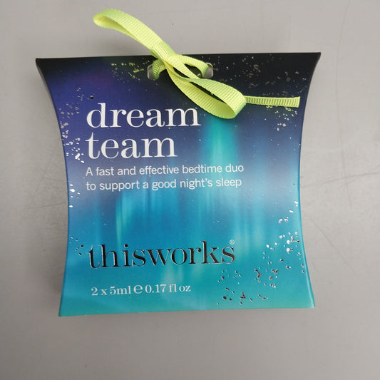 ZA@ THIS WORKS Dream Team (12-PK) Deep Sleep Pillow Spray & Stress Check Roll-On (2x5 ml) (New) B