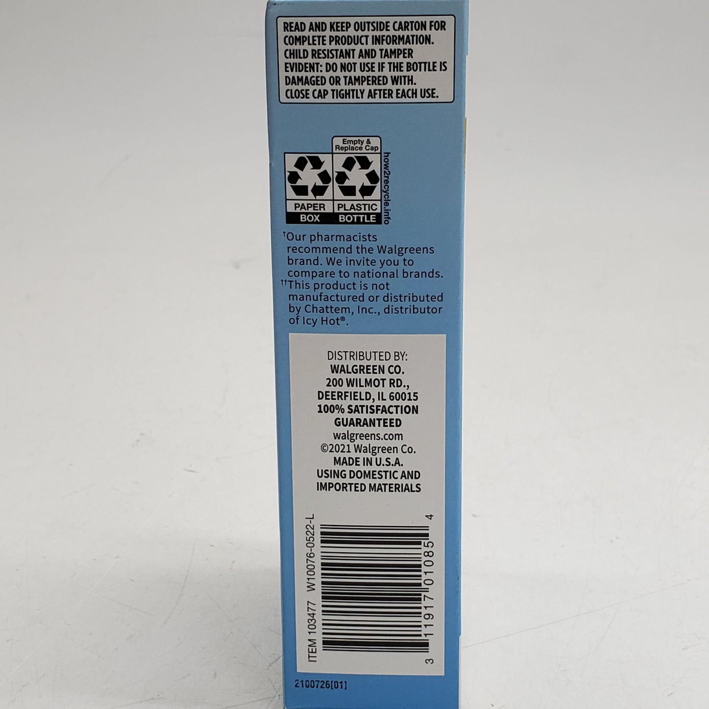 WALGREENS (2 Pack) Cool'n Heat Cream + Lidocaine Topical Anesthetic 2.7 OZ BB 02/27