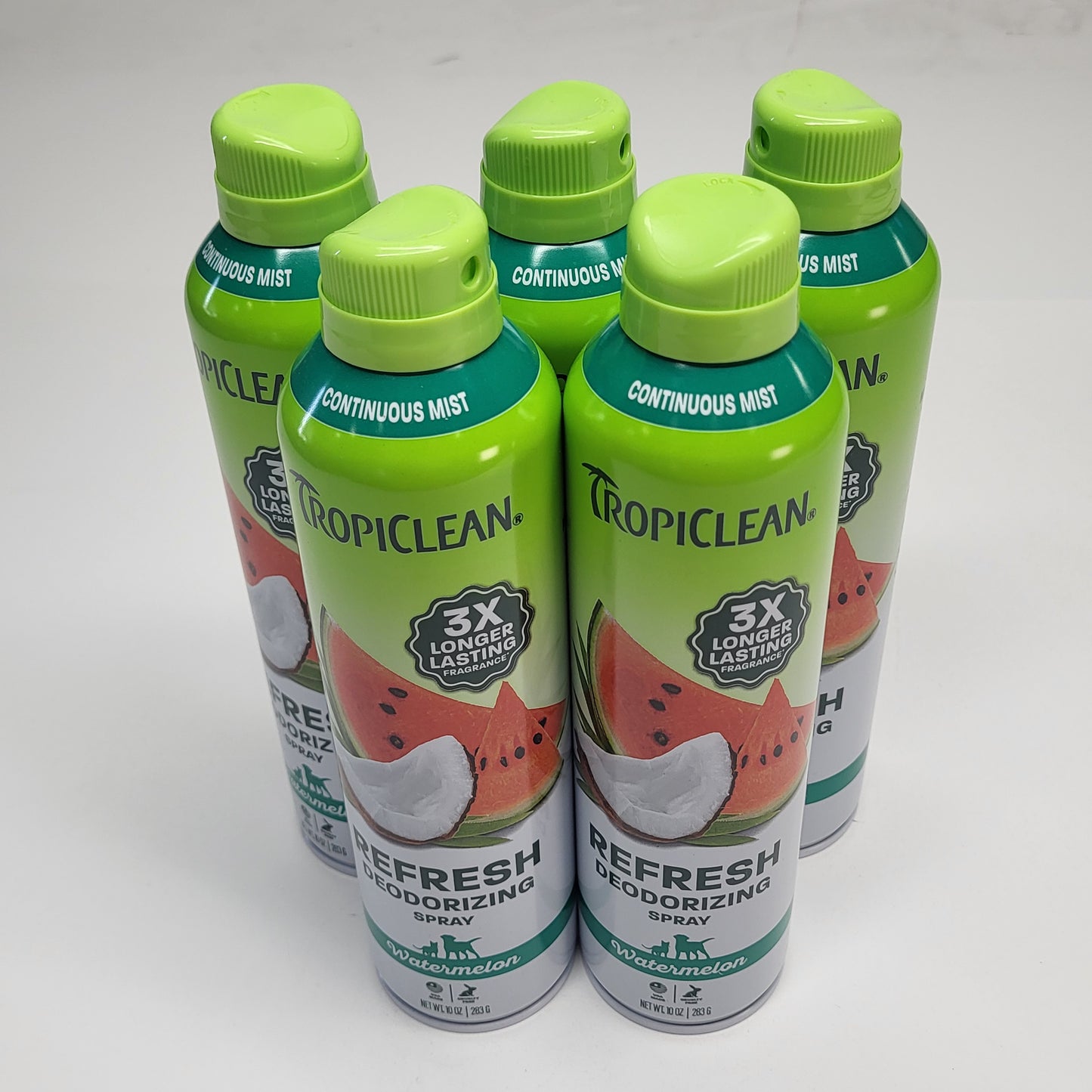 TROPICLEAN (5 PACK) Refresh Deodorizing Spray Watermelon 10 oz