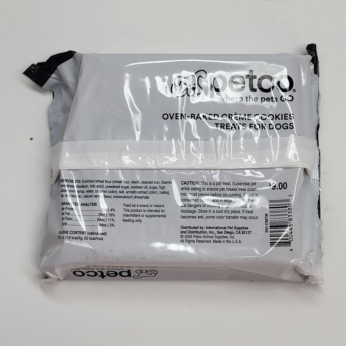 @ZA PETCO (6 PACK) Halloween Oven-baked Creme Cookies Dog Treats 15.4oz (AS IS)
