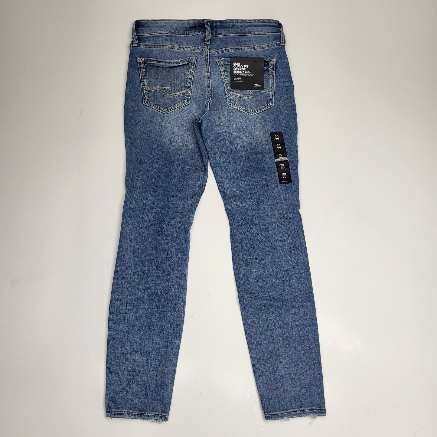 JAG Silver Jeans Co. Suki Ripped Mid Rise Skinny Womens Sz 30/29 Indigo L93136eae208
