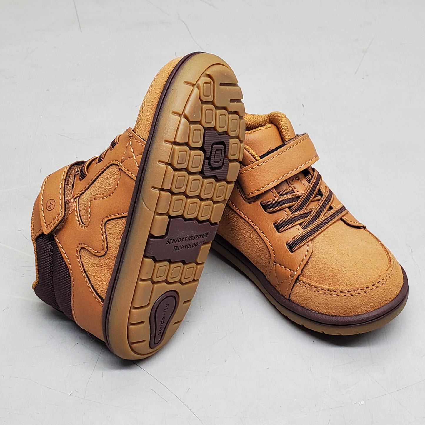 STRIDE RITE SM Ames Sneakers Shoes Toddler SZ 10M Honey Yellow BG038801