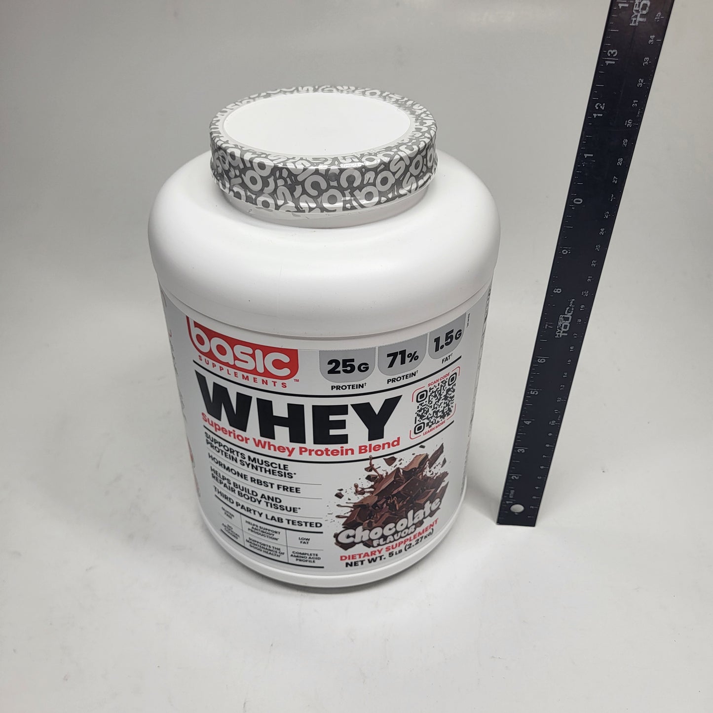 BASIC Basic Whey Protein Blend Muscle Building Chocolate 5lbs BB 12/27