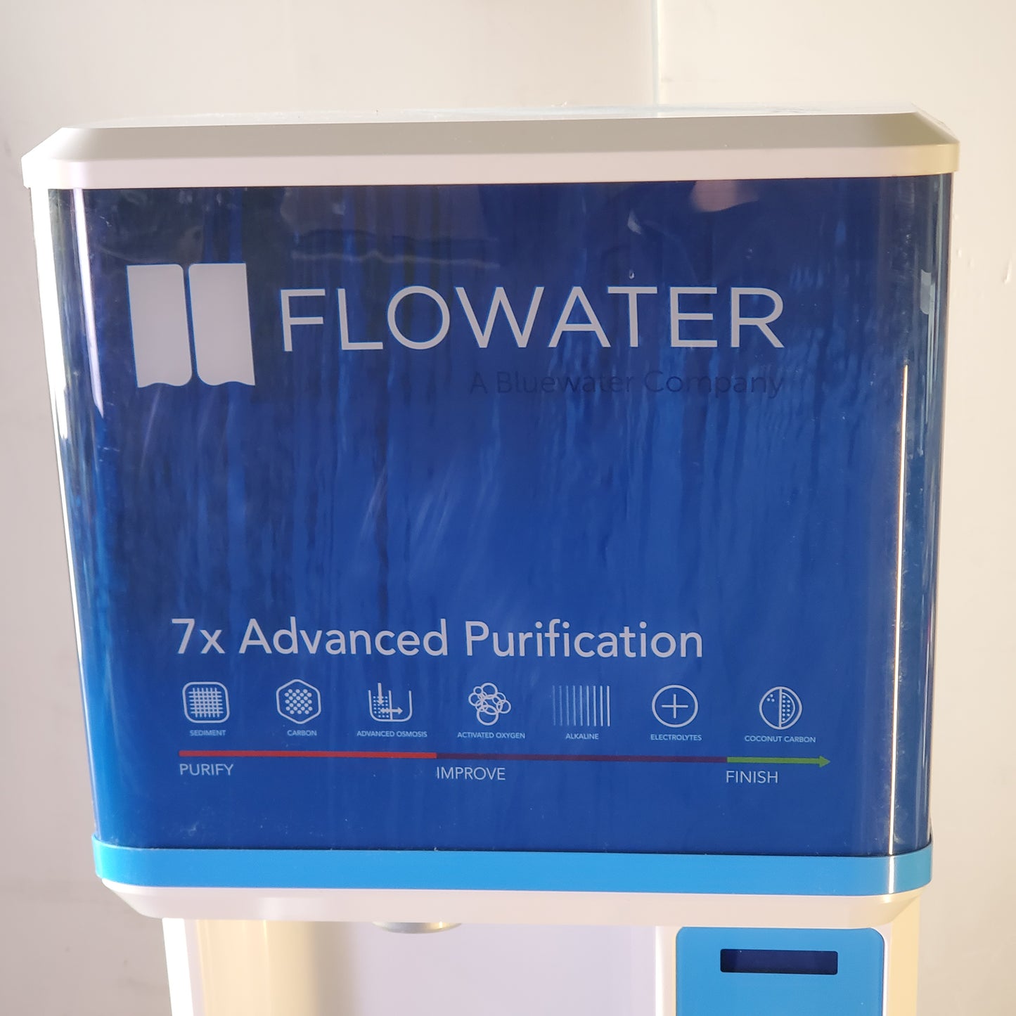 FLOWATER Premium Refill Station for Offices, Breakrooms & Garages Blue / White FW-3000HB0