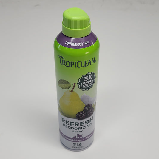 TROPICLEAN (6 PACK) Refresh Deodorizing Spray Blackberry + Pear 10 oz